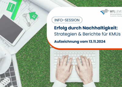 Aufzeichnung der Info-Session: Nachhaltig&shy;keits&shy;strategien und -bericht&shy;erstattung